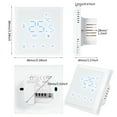 thumbnail image 3 of Riwcyla HY610,WIFI Smart Heating Thermostat Digital Temperature Controller Mobile Phone APP Control Touchscreen LCD Display Weekly Programmable Thermostat ,freeze for Home School Office Hotel Smart, 3 of 6