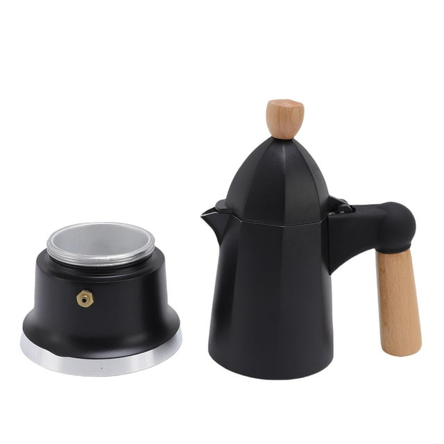 Stovetop Coffee Maker, 3 Cup Single Valve Mokas Pot with Coffee Percolator Design Italian Classic Style Brewing Grecas Cafe Mochas Machine for Home and Camping