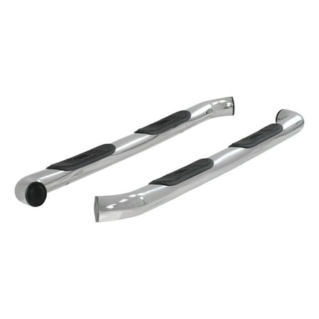 ARIES 203044-2 3-Inch Round Polished Stainless Steel Nerf Bars, No-Drill, Fits Select Ford F-150, F-250, F-350 Super Duty