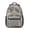 Grey and Gold, variant on Green and Gold Marble Pattern Backpack for School, Cute School Bag with Adjustable Shoulder Straps and Padded Back, 15.3"x11"x6.7"