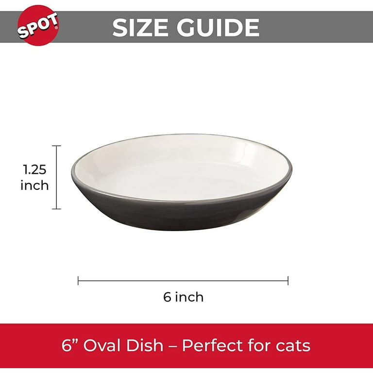 Ethical 2 Tone Gray Oval Cat Dish Ethical 2 Tone Gray Oval Cat Dish