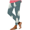 thumbnail image 6 of Abomasnow Women's Halloween Leggings Plus Size Horror Print Costumes Peached Legging High Waist Tight Pants Slim Fit Halloween Costumes Fall Daily Clothes, 6 of 7