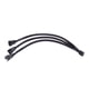 thumbnail image 2 of Cable de ventilador PWM de 4 pines Cable de extensión con funda negra divisora ​​de 1 a 3 vías Likrtyny Para estrenar, 2 of 6