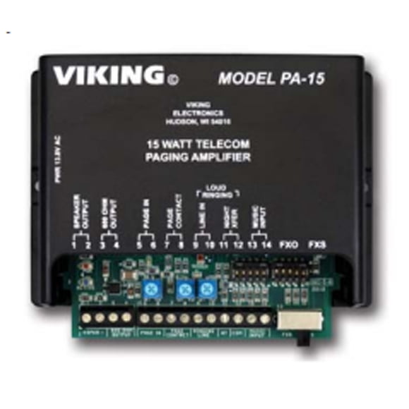 Amplificador de paginación de 15 vatios y timbre fuerte