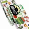 thumbnail image 2 of Kawaii Caterpillar & Apple Collage Phone Case, Clock & Star Patchwork Design for iPhone 11 12 13 14 15 16 17 Pro Plus, 2 of 6