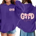 thumbnail image 2 of WhouRiu Girls Cartoon Graphic Hoodies Kids Long Sleeve Hooded Pullover Autumn Winter Cute Cozy Casual Sweatshirts With Pockets,11-12 Years, 2 of 6