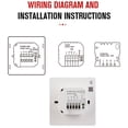 thumbnail image 3 of Digital Thermostat, 4500W WiFi Smart Heating Temperature Control Thermostat With APP Control For  Supermarket, AC 90V To 240V, K1MH16A, 3 of 8