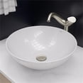 thumbnail image 1 of Pemberly Row 18" Round Ceramic Above Mount Bathroom Vessel Sink, 1 of 5