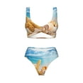 thumbnail image 4 of Daiia Beach Starfish Shell Women's Bikini Set Two Piece Swimsuit High Waisted Bikini Adjustable Straps Bikini Perfect for Beach, Pool, and Summer Vacation-XX-Large, 4 of 9