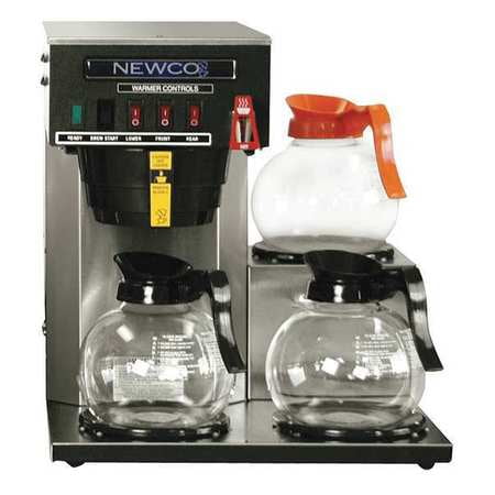 Newco Coffee Automatic Electric Brewer 3 Station Lower 4 Automatic Electric Coffee Brewer