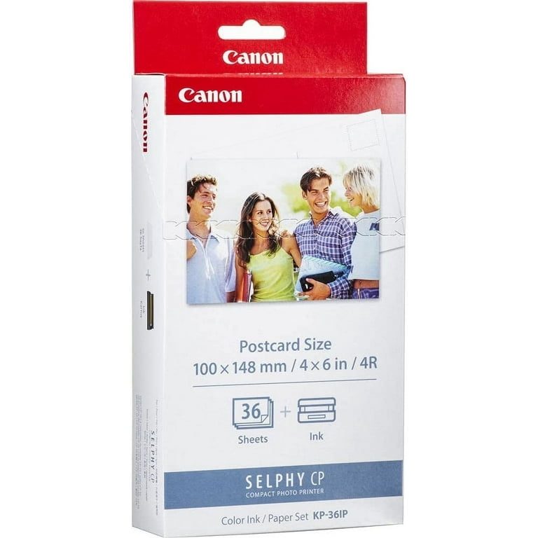 2SETS Compatible KP-36IP for Canon Selphy CP1300 Ink Cassette + 4X6in 36  Paper