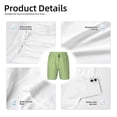 thumbnail image 5 of Cauagu Green Gingham Print Swim Trunks for Men,Youth Boys Swim Shorts Compression Liner Beach Shorts Boys' Swimming Shorts 7-20 Years Bathing Suit-Medium, 5 of 7