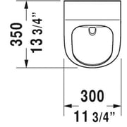 Duravit 2809310092 Me By Starck 0.13 Gpf Urinal - White