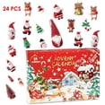 thumbnail image 2 of Calendario de Adviento de Navidad, caja de regalo sorpresa de 24 piezas, muñeco de nieve, árbol de Navidad, llavero, árbol de Navidad colgante, Calendario de Adviento, caja de Mysterys, 2 of 4