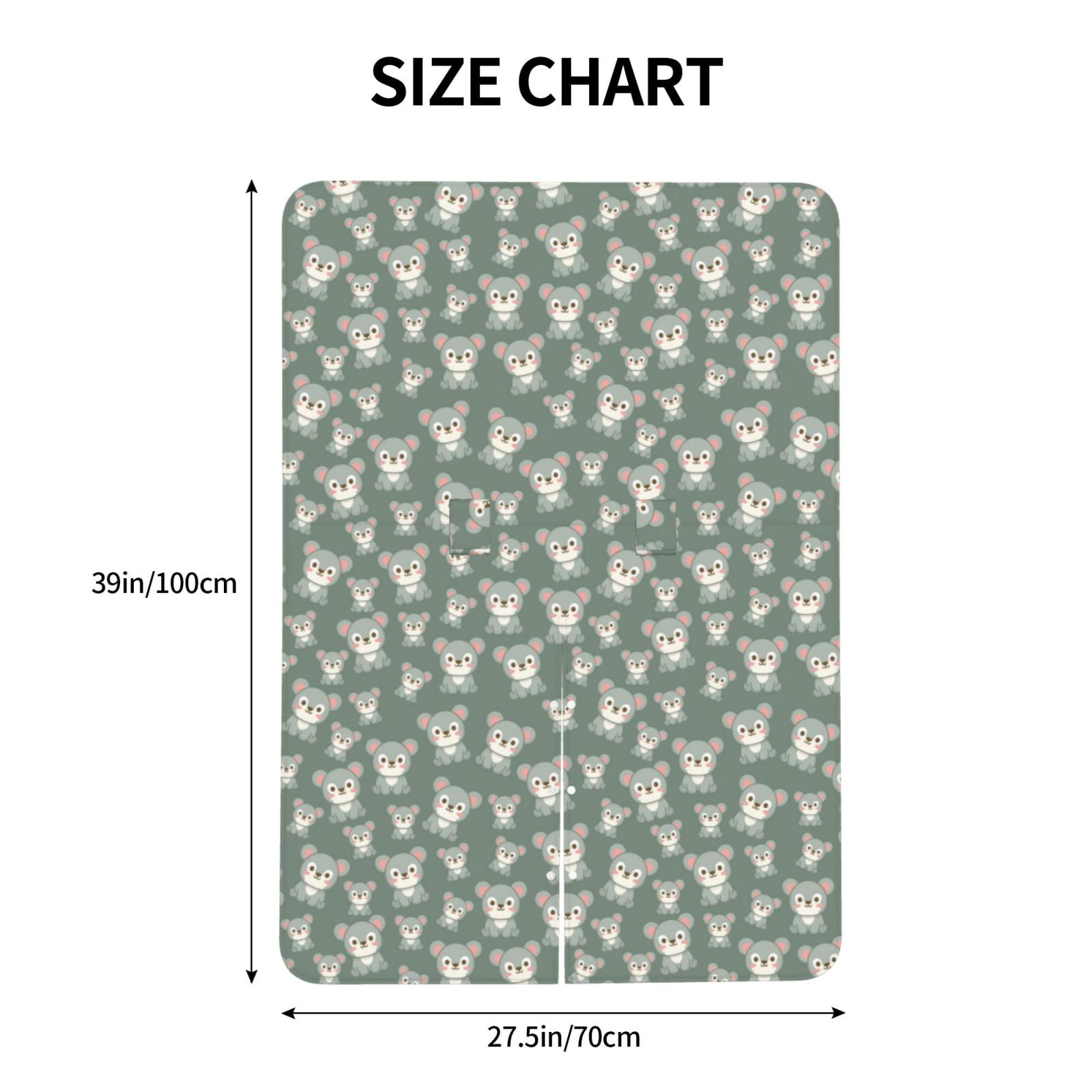 Car Seat Cover Baby - Cute Bear Print Green Breathable Infant Car Seat Cover for Baby Carseat, Lightweight Comfort Baby Essentials Must Haves Newborn Stuff for Girl Boy