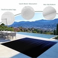 thumbnail image 3 of Navy Blue Black Ombre Outdoor Rug for Patio/Deck/Porch, Non-Slip Large Area Rug 5 x 8 Ft, Modern Abstract Striped Gradient Indoor Outdoor Rugs Washable Area Rugs, Reversible Camping Rug Carpet Runner, 3 of 8