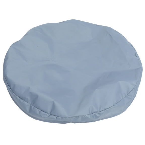 PBPBOX Heavy Duty Oxford Fabric Fire Pit Cover Grey Round Grill Cover for Outdoor Patio