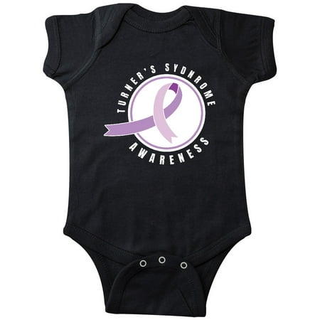 

Inktastic Turners Syndrome Awareness with Purple Ribbon Badge Gift Baby Boy or Baby Girl Bodysuit