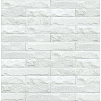 NextWall  Faux Limestone Brick Peel and Stick Removable Wallpaper - 20.5 in. W x 18 ft. L