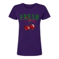 thumbnail image 3 of Playera Blusa De Cerezas Fresh Cherry Ropa Para Mujer Ropa Para Dama Color Morado Talla Mediana Marca Emil SaEs, 3 of 4