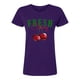 thumbnail image 3 of Playera Blusa De Cerezas Fresh Cherry Ropa Para Mujer Ropa Para Dama Color Morado Talla Grande Marca Emil SaEs, 3 of 4