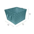 thumbnail image 6 of Simplify Large Woven Fabric Storage Basket in Sapphire, 6 of 8