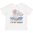 thumbnail image 3 of Inktastic I Love My Daddy Cute Elephants with Moon and Stars Boys or Girls Toddler T-Shirt, 3 of 5