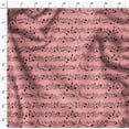 thumbnail image 4 of Soimoi Orange Poly Georgette Fabric Notes Musical Instrument Print Sewing Fabric Yard 52 Inch Wide, 4 of 5
