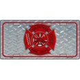 thumbnail image 2 of Volunteer Fire Diamond Metal License Plate, 2 of 2