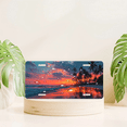 thumbnail image 6 of 1 Pcs 2D Flat License Plate Covers & Frames, Beach at Sunset For Decorative Front, Waterproof For Decoration Aluminum License Plate Covers & Frames Cover For Men Women, 12" X 6", 6 of 6