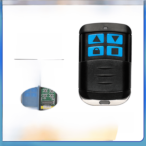 Control remoto de metal real para puerta de garaje eléctrica, puerta enrollable, código de marcación de frecuencia 433, control remoto inalámbrico
