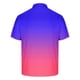 thumbnail image 5 of Camisa Casual de Impresión de Gradiente de los Hombres, Top de Solapa de Manga Corta en Tela de Malla Ligera para el Aire Libre Y el Ocio, Blusa de Suéter Elegante, 5 of 9