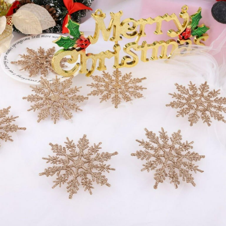 Final Clearance! 12PCS Ornaments Plastic Glitter Ornaments for Winter  Christmas Tree Ornaments 