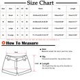 thumbnail image 3 of Lenpel Women's Flowy Shorts Casual Elastic High Waisted Tie Front Ruffle Wide Leg Shorts Summer Beach Vacation Outfits, 3 of 6