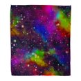 thumbnail image 1 of POGLIP Throw Blanket 58x80 Inches Abstract Colorful Universe Nebula Night Starry Sky Multicolor Outer Space Galactic Warm Flannel Soft Blanket for Couch Sofa Bed, 1 of 1