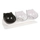 thumbnail image 3 of Cuenco inclinado para gatos, plato de comida para gatos, lavable, diseño de 3 cuencos para perros y gatitos Claro Claro Negro, 3 of 9