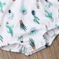 thumbnail image 4 of Newborn Infant Baby Girl Cactus Romper Jumpsuit Bodysuit Headband Clothes Outfit, 4 of 5
