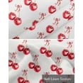 thumbnail image 6 of Cherry Farmhouse Kitchen Valances for Windows Farmhouse Linen Window Valance Curtain for Living Room Window Treatment Spring Summer Fruit Watercolor Valance Rod Pocket Topper Drape, 42 x 12 Inch, 6 of 6