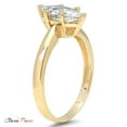 thumbnail image 4 of 1 ct Marquise Cut Moissanite Solitaire 14K Yellow Gold Womens Engagement Ring, 4 of 5