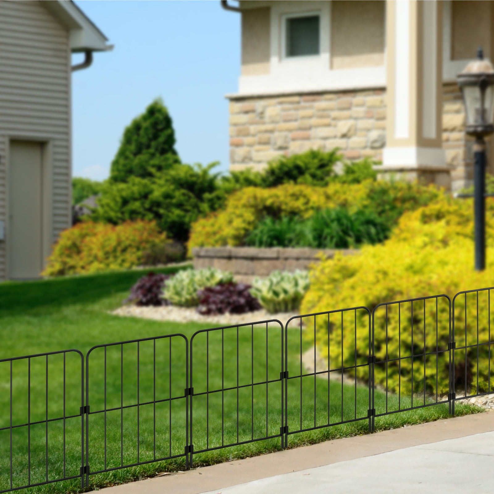 10Pcs Garden Decorative Fence Outdoor Lawn Landscape Panels Patio Decorative Pet Fence