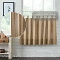 thumbnail image 2 of VHC Brands Stitched Burlap Curtain Tier, Natural, 36x36, Set of 2, 2 of 7