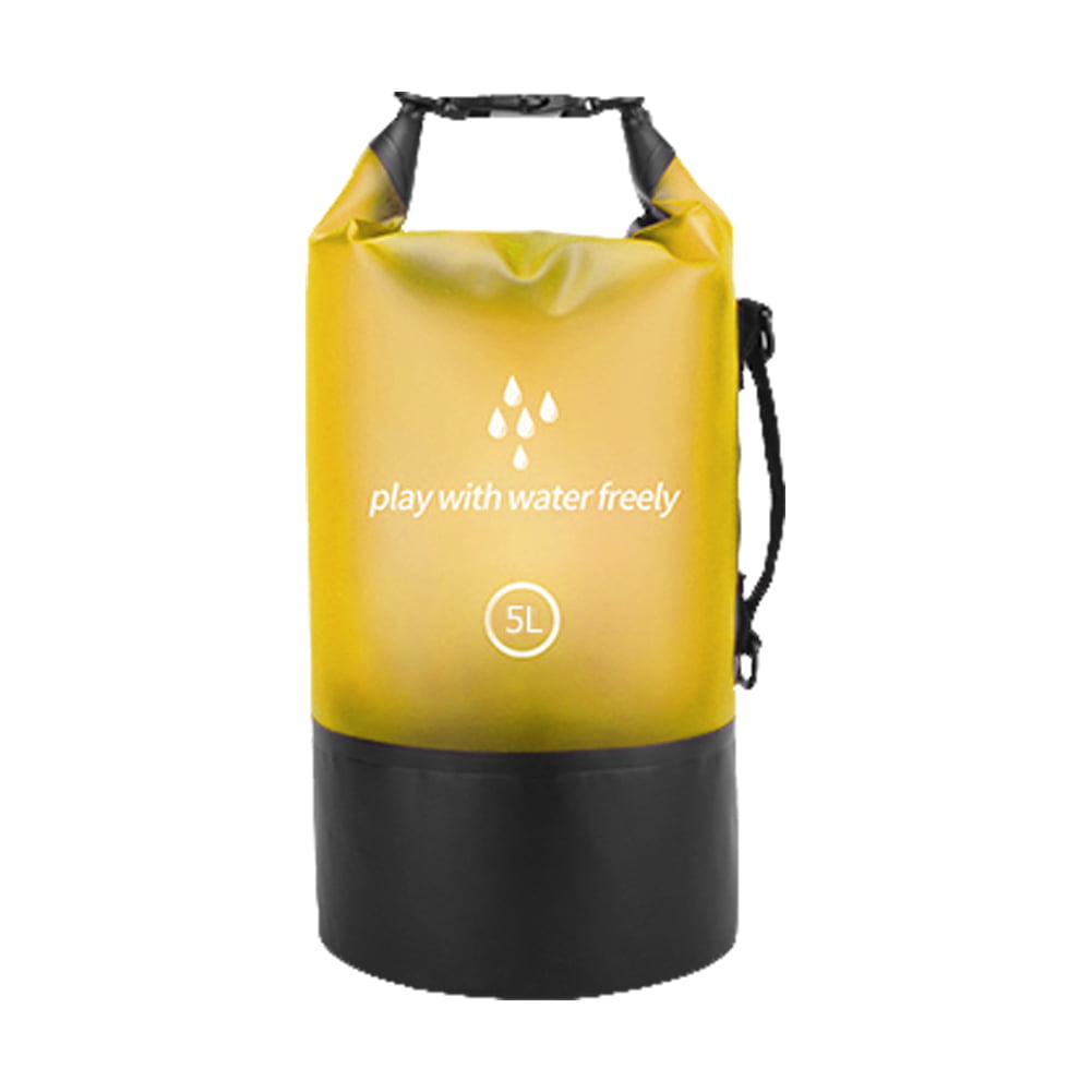 5L Waterproof Dry Bag Sack Pouch for Kayak Fishing Swimming Rafting Yellow 
