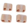 thumbnail image 1 of 4pcs Bunion Corrector Set, Toe Separators Stretcher with 2 Loops, Elastic Bunion Correcting Separators for Overlapping Toes for Women Men - Can Be Cropped, 1 of 7