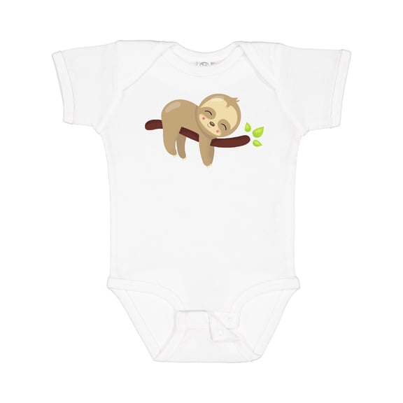 Inktastic Cute Sloth, Baby Sloth, Lazy Sloth, Sleeping Sloth Boys or Girls Baby Bodysuit