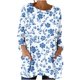 thumbnail image 3 of TaTaai Women's Fall Printed Long Sleeve Crew Neck Loose Casual Tops with Pockets Soft Lightweight Fashion Blouse for Daily Office Party Vacation Wear Gift, 3 of 5