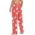 thumbnail image 3 of FORMRS Mens Pajama Pants with Pockets Sleepwear Lounge Bottoms Sizes S-2XL, Red Snowman, 3 of 7