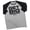 T-Shirt Heather Grey, variant on GYMISH RAGLAN Get Big Workout Gym T-Shirt – Funny Gym Shirt for Men, Men's Fitness Tee, Bodybuilding & Weightlifting Apparel