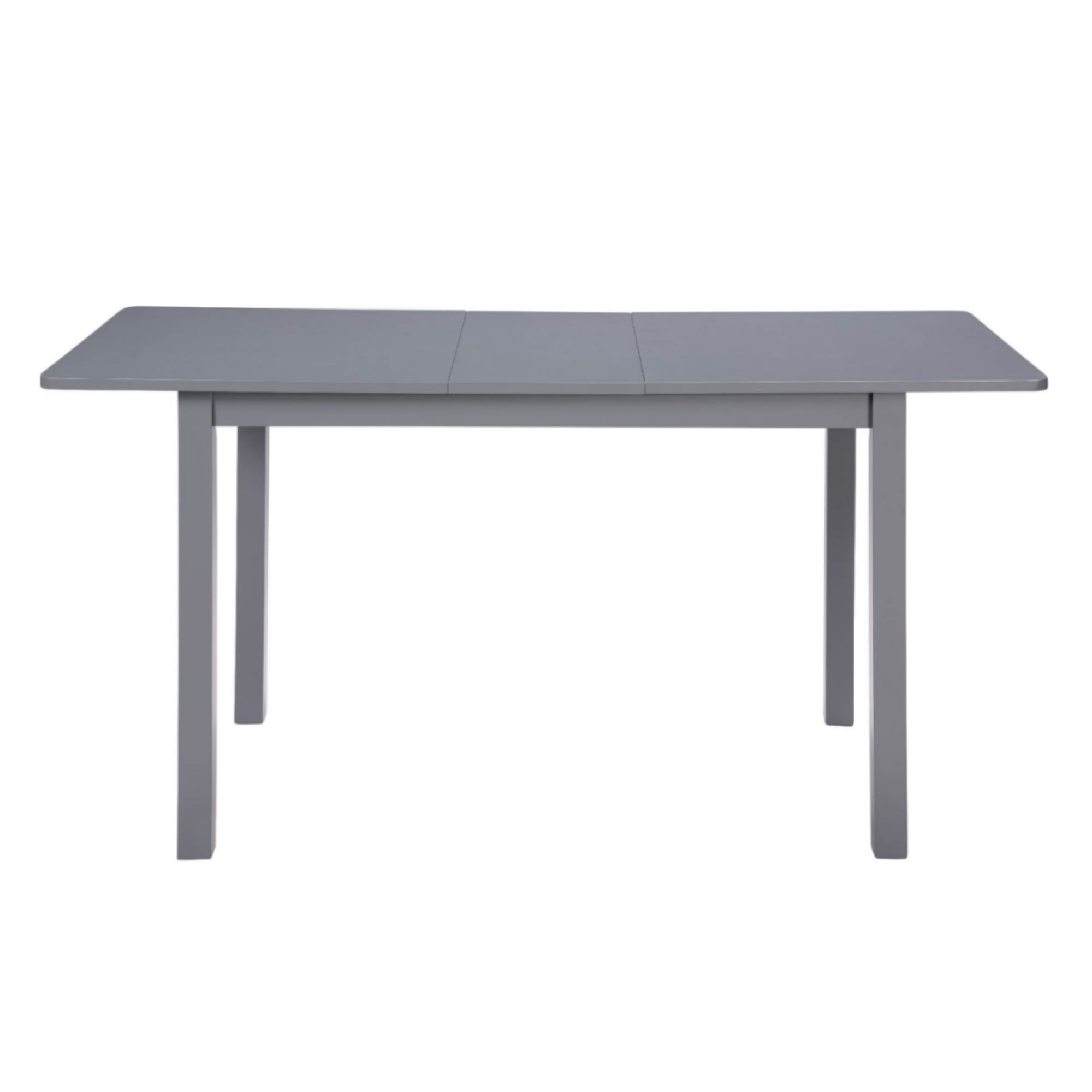 GARITIN 59-Inch Extendable Dining Table for 4-8, Modern Wooden Expandable Kitchen Table with Smooth Sliding Mechanism, Space-Saving Dining Room Table for Small Space Home Living Room Office, Gray