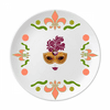 Feninity Head Happy Carnival Of Venice Flower Ceramics Plate Tableware Dinner Dish