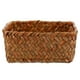 thumbnail image 1 of Yellow Seaweed Woven Basket for Storage Simple Pastoral Style Basket 1Pc 12.5x7x8 inches, 1 of 3
